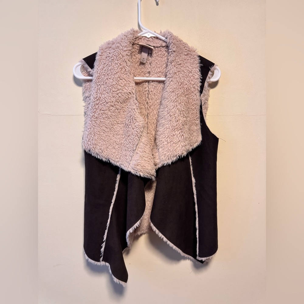 Knox Rose Women's M Brown Sleeveless Faux Suede Vest